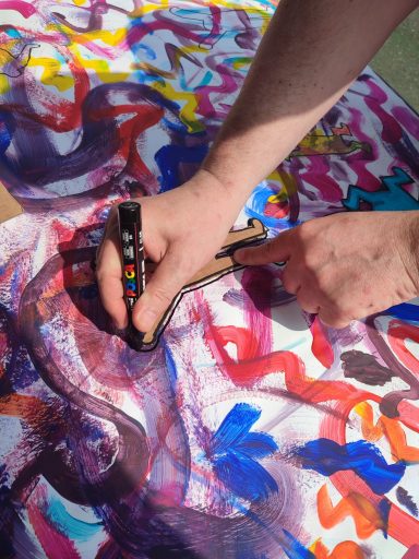 Œuvre collective sur le corps et le mouvement