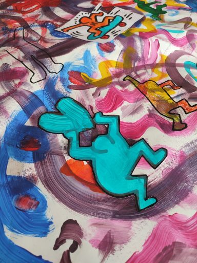 Œuvre collective sur le corps et le mouvement