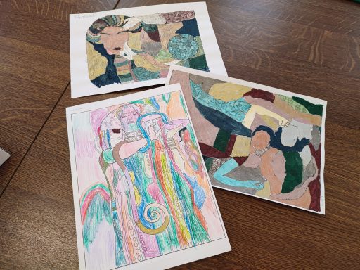 Séquence 1 : Amorce du portrait (œuvres de Klimt)